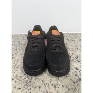 Nike Air Force 1 Low Black Pink Purple Suede Kids Shoes  Size 5Y